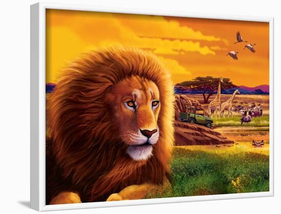 Big Buck Safari Cabinet Art-John Youssi-Framed Poster
