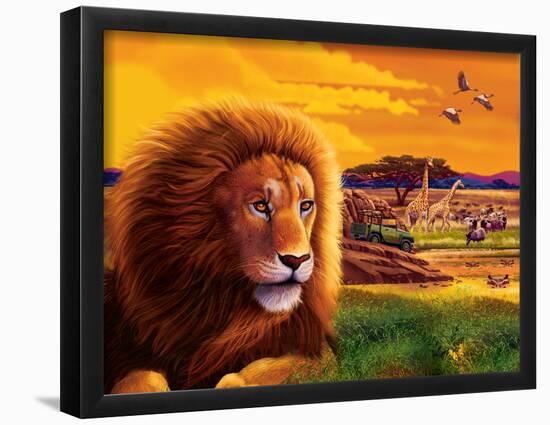 Big Buck Safari Cabinet Art-John Youssi-Framed Poster