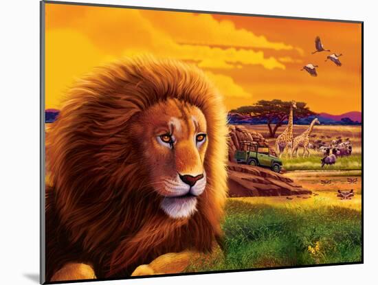 Big Buck Safari Cabinet Art-John Youssi-Mounted Poster