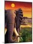 Big Buck Safari Elephant Cabinet Art-John Youssi-Mounted Poster