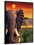 Big Buck Safari Elephant Cabinet Art-John Youssi-Framed Poster