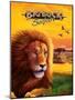 Big Buck Safari Lion Cabinet Art with Logo-John Youssi-Mounted Poster