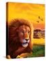 Big Buck Safari Lion Cabinet Art-John Youssi-Stretched Canvas