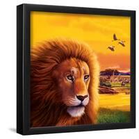 Big Buck Safari Lion Cabinet Art-John Youssi-Framed Poster