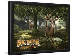 Big Buck Whitetail Deer with Logo-Mike Colesworthy-Framed Poster