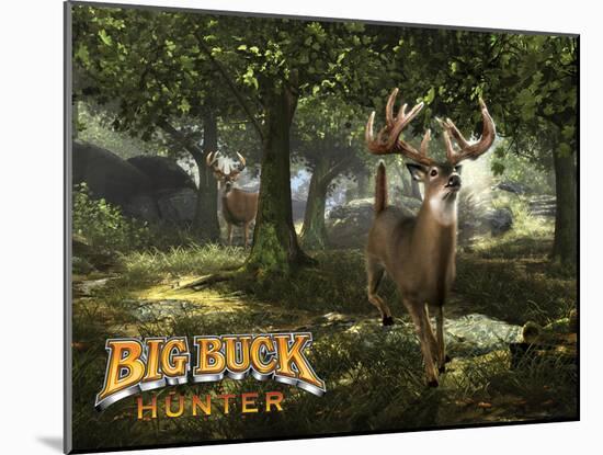 Big Buck Whitetail Deer with Logo-Mike Colesworthy-Mounted Poster