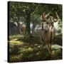 Big Buck Whitetail Deer-Mike Colesworthy-Stretched Canvas