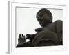 Big Buddha Statue, Po Lin Monastery, Lantau Island, Hong Kong, China-Amanda Hall-Framed Photographic Print