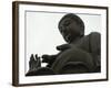 Big Buddha Statue, Po Lin Monastery, Lantau Island, Hong Kong, China-Amanda Hall-Framed Photographic Print