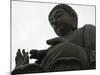 Big Buddha Statue, Po Lin Monastery, Lantau Island, Hong Kong, China-Amanda Hall-Mounted Photographic Print