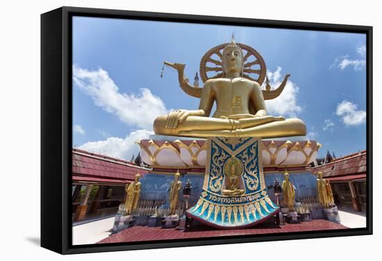 Big Buddha Temple (Wat Phra Yai), Koh Samui, Thailand, Southeast Asia, Asia-Lee Frost-Framed Stretched Canvas