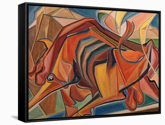 Big Bull-Raffaele Castello-Framed Stretched Canvas