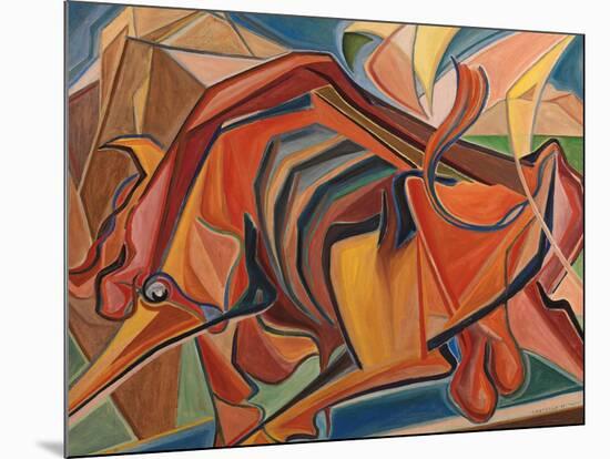 Big Bull-Raffaele Castello-Mounted Giclee Print