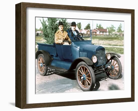 Big Business, Stan Laurel, Oliver Hardy, 1929-null-Framed Photo