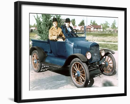 Big Business, Stan Laurel, Oliver Hardy, 1929-null-Framed Photo