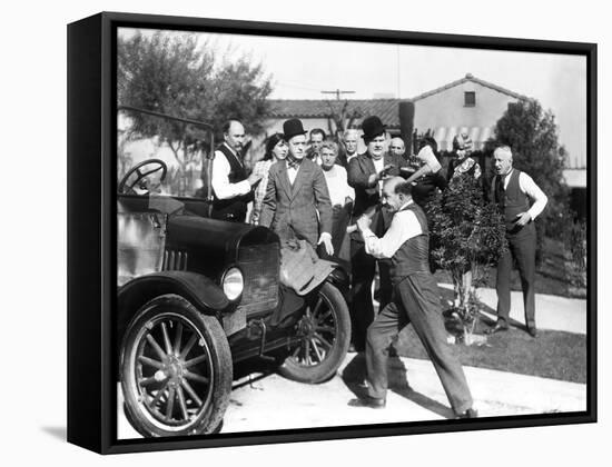 Big Business, Stan Laurel, Oliver Hardy, James Finlayson, 1929-null-Framed Stretched Canvas