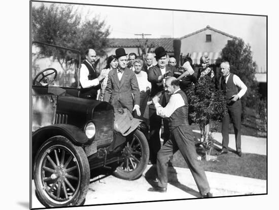 Big Business, Stan Laurel, Oliver Hardy, James Finlayson, 1929-null-Mounted Photo