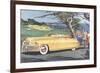 Big Car by Golf Course-null-Framed Premium Giclee Print