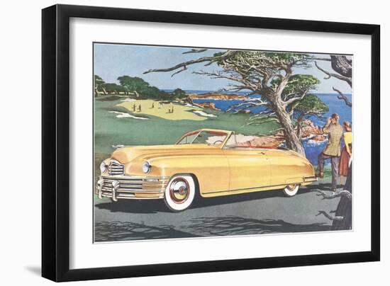 Big Car by Golf Course-null-Framed Art Print