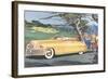 Big Car by Golf Course-null-Framed Art Print