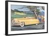 Big Car by Golf Course-null-Framed Art Print