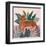 Big Cat Beauty III Pink-Janelle Penner-Framed Art Print