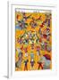 Big Circus, Japanese Wood-Cut Print-Lantern Press-Framed Art Print