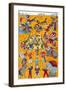 Big Circus, Japanese Wood-Cut Print-Lantern Press-Framed Art Print