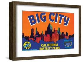 Big City California Bartlett Pears-null-Framed Art Print