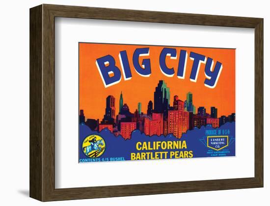 Big City California Bartlett Pears-null-Framed Art Print