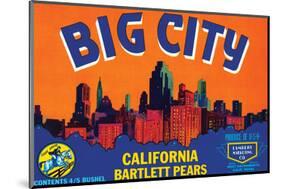 Big City California Bartlett Pears-null-Mounted Art Print