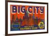 Big City Celery Crate Label-null-Framed Premium Giclee Print