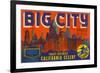 Big City Celery Crate Label-null-Framed Premium Giclee Print