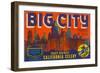 Big City Celery Crate Label-null-Framed Art Print