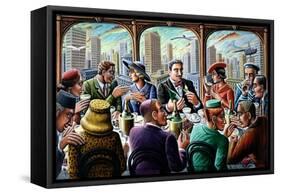 Big City-PJ Crook-Framed Stretched Canvas