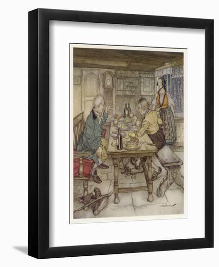 Big Claus and Little Claus-Arthur Rackham-Framed Art Print
