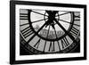 Big Clock Horizontal Black and White-Chris Bliss-Framed Photographic Print