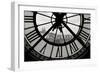 Big Clock Horizontal Black and White-Chris Bliss-Framed Photographic Print