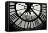 Big Clock Horizontal Black and White-Chris Bliss-Framed Stretched Canvas
