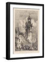 Big Clock Tower Evreux, Normandie, France, 1824-Richard Parkes Bonington-Framed Giclee Print