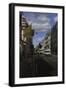 Big Clouds over Bond Street, September-Tom Hughes-Framed Giclee Print