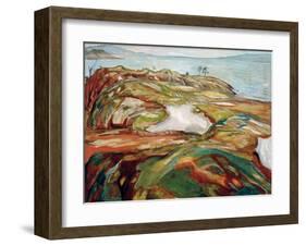 Big Coastal Landscape, 1918-Edvard Munch-Framed Giclee Print