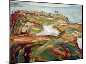 Big Coastal Landscape, 1918-Edvard Munch-Mounted Giclee Print