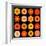 Big Collection of Various Orange Pattern Flowers-tr3gi-Framed Art Print