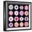 Big Collection of Various Pink Pattern Flowers-tr3gi-Framed Art Print