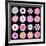 Big Collection of Various Pink Pattern Flowers-tr3gi-Framed Art Print