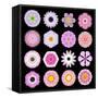 Big Collection of Various Pink Pattern Flowers-tr3gi-Framed Stretched Canvas