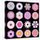 Big Collection of Various Pink Pattern Flowers-tr3gi-Stretched Canvas