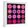 Big Collection of Various Purple Pattern Flowers-tr3gi-Framed Art Print