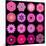 Big Collection of Various Purple Pattern Flowers-tr3gi-Mounted Premium Giclee Print